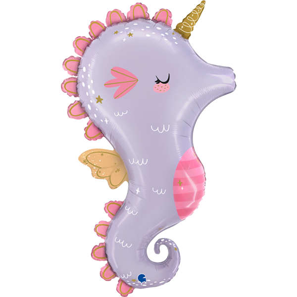 Grabo Magical Seahorse 36" Foil Balloon
