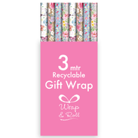 Eurowrap 49 Pack Rollwrap Floral 3m
