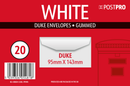 Duke White Envelopes Pack Of 20