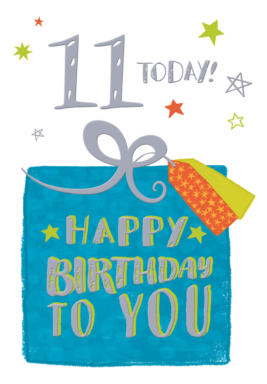 Poppyhill C50 Birthday Age 11 12pk