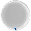 Grabo Foil Balloon Silver Globe 15"