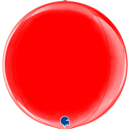 Grabo Foil Balloon Red Globe 15"