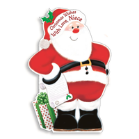 Prelude 6 Pack Cards C75 Christmas Niece Santa