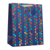 Tiger Feet 6 Pack Gift Bag Bunting Blue Medium