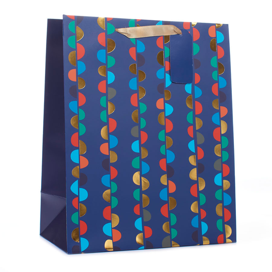 Tiger Feet 6 Pack Gift Bag Bunting Blue Medium