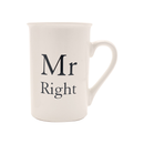 Amore 2 Pack Mugs Mr Right/Mrs Always Right
