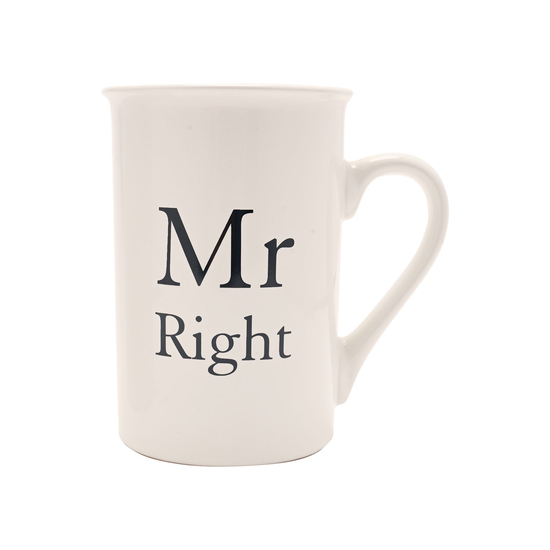 Amore 2 Pack Mugs Mr Right/Mrs Always Right