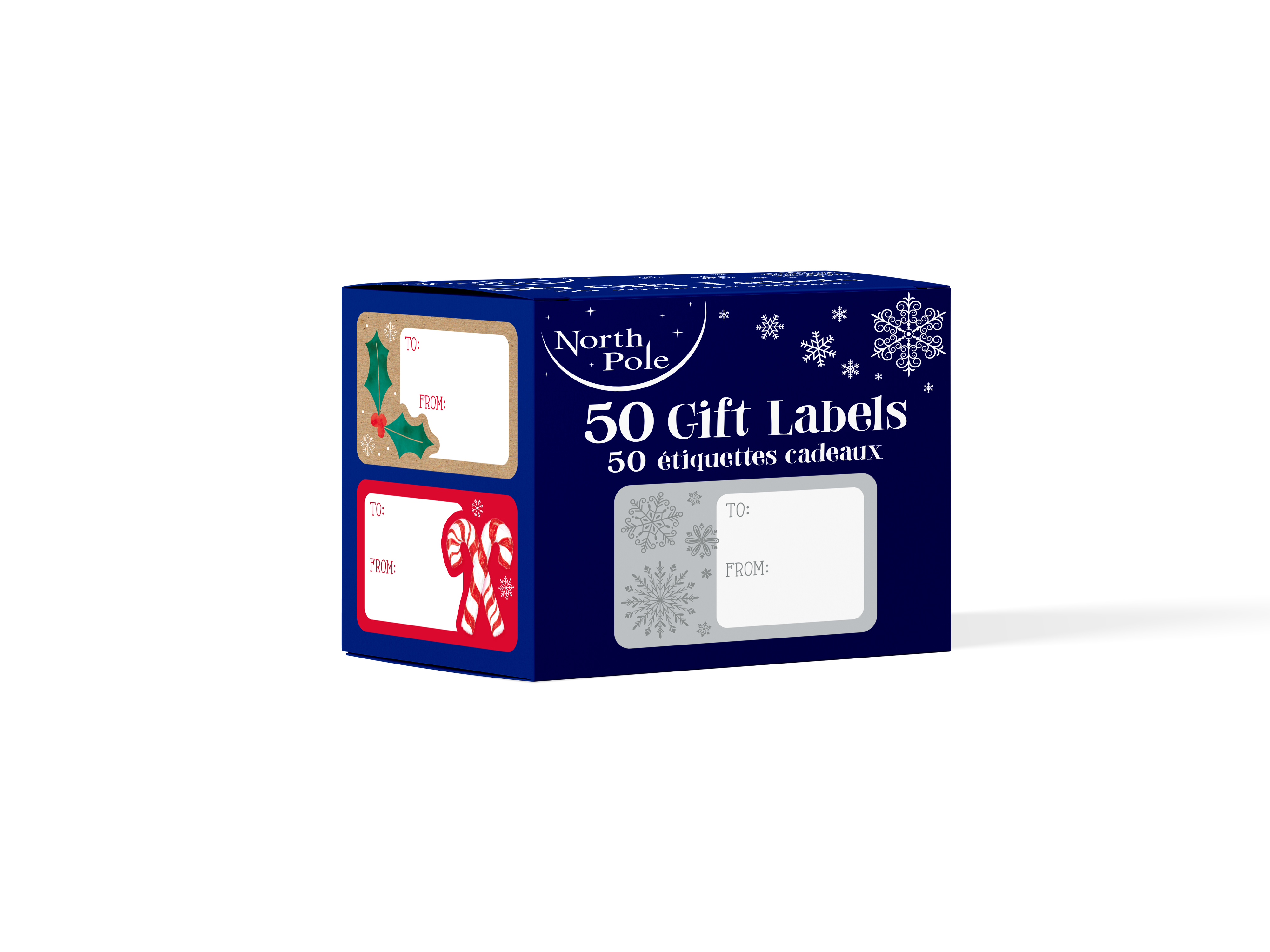 Eurowrap 50 Pack Gift Tag Stickers Contemp