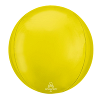 Anagram Foil Balloon Orbz Vibrant Yellow 16