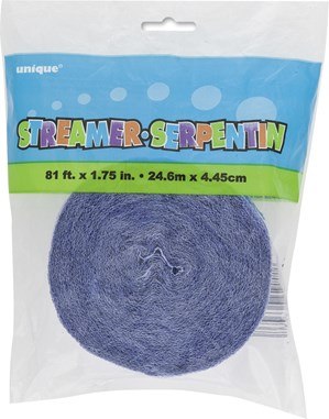 Unique Party 81ft Baby Blue Crepe Streamer