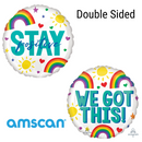 Amscan Stay Positive 18" Foil Balloon