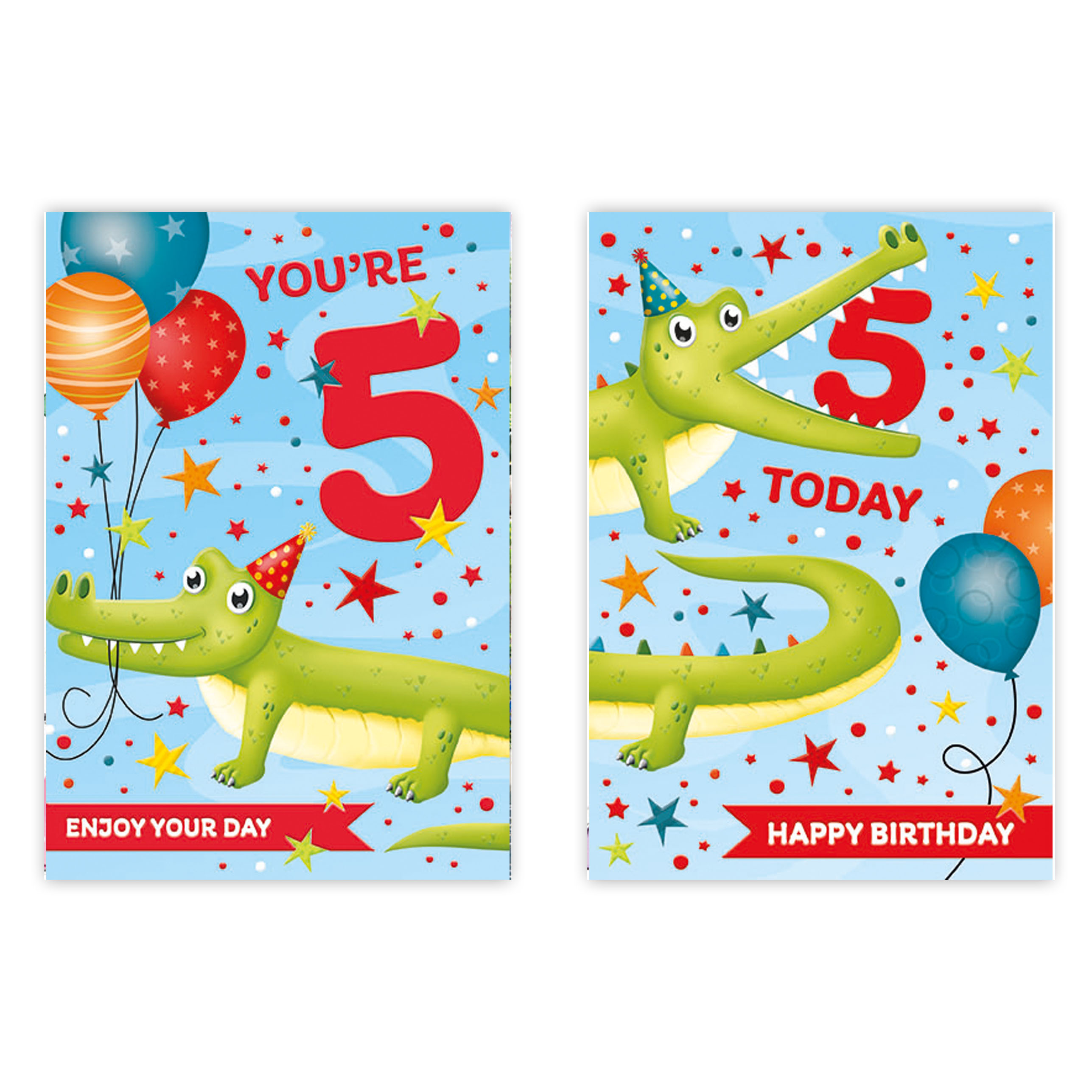 Poppyhill 12 Pack Cards C50 Kids Birthday Age 5