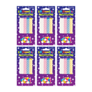 Simon Elvin 6 Pack Party Candle Spiral Asst