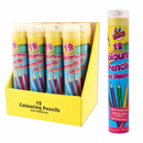 12 Full Size Colouring Pencils 12pk