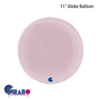 Grabo Foil Balloon Pastel Pink Globe 11"
