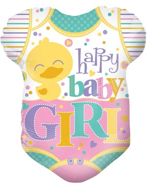 APAC Foil Balloon Baby Girl Babygrow 18