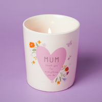 Widdop Love Life Candle Mum 190g