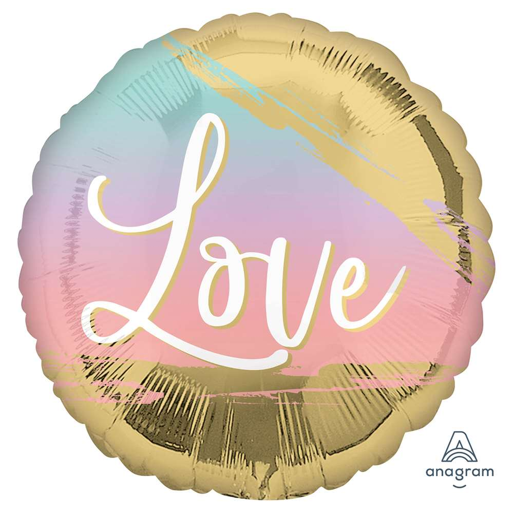 Anagram Sunset Love Pastel 18" Foil Balloon