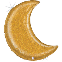 Grabo Foil Balloon Moon Gold 37"