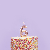 Hootybaloo Metallic Rose Gold Candle Number 6