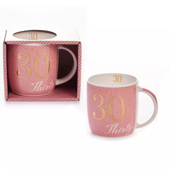 Tiger Feet Mug Age 30 Pink