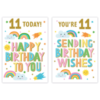 Poppyhill C50 Birthday Age 11 12pk