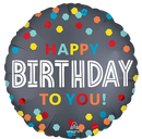 Anagram Foil Balloon Confetti Burst Birthday 18