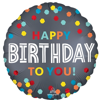 Anagram Foil Balloon Confetti Burst Birthday 18