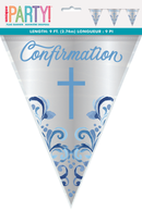 Unique Blue Confirmation Holy Cross Bunting 9ft