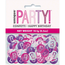 Pink Glitz 13th Birthday Foil Confetti 14g