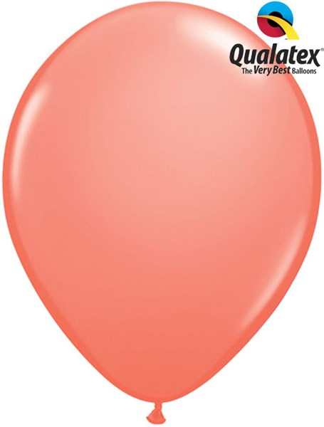 Qualatex Standard Coral 5" Latex Balloons 100pk