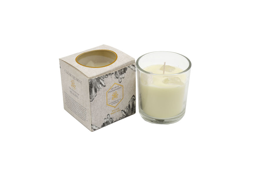 Sifcon Candle Clear Quartz 7x7.5cm