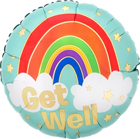 Anagram Get Well Rainbow 18" Foil Balloon