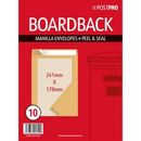 10pk Envelopes 178x241mm Manilla