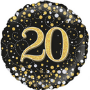 Oaktree Sparkling Fizz Age 20 Black 18" Foil