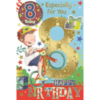 Xpress Yourself C75 Birthday Age 8 6pk