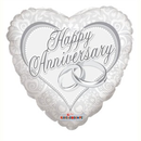 APAC Foil Balloon Happy Anniversary Heart 18