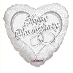 APAC Foil Balloon Happy Anniversary Heart 18