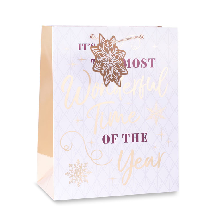 Gift Bag Most Wonderful Time Large Portrait 6pk