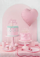 PartyDeco Foil Balloon Matte Pink Heart 18