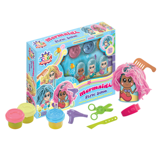 Dough Mermaid Glitter Hair Salon