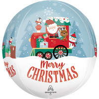 Anagram Foil Balloon Orbz North Pole Express 16"