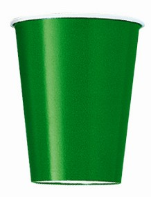 Unique 14 Pack Cups Emerald Green 9oz
