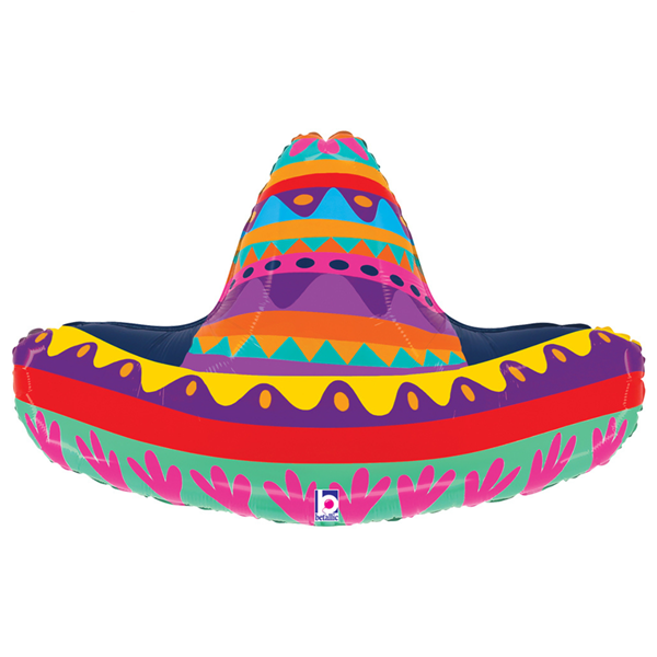 Festive Sombrero Large 32" Foil Balloon