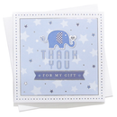 Elephant Blue Thank You Cards 6pk
