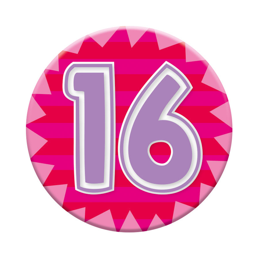 Small Badges Age 16 Female 6pk