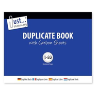 Tallonn Duplicate Book Half Size notebook with lined pages, compact and portable for notes and journaling.