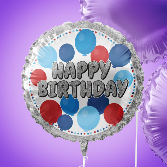 Birthday Balloons Male 18" Foil Balloon