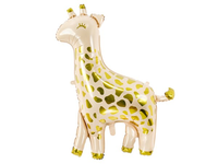 Cream & Gold Baby Giraffe 47" Large Foil Balloon