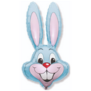 Jumbo Pastel Blue Rabbit 35" Foil Balloon (Loose)